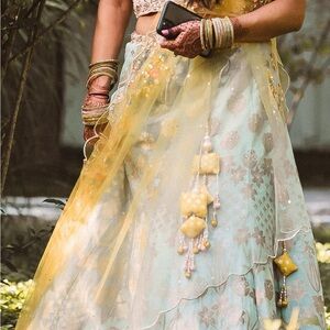 Multicolored Indian Lehenga